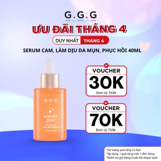 Serum Cam làm dịu, hỗ trợ giảm mụn, mờ thâm - Wonder Glow Healing Serum 40ml