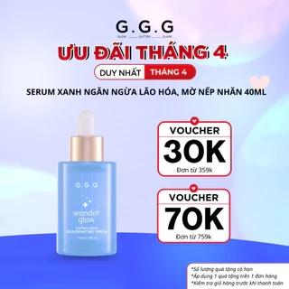 [KOL LIVE] Serum Xanh, Cấp ẩm sâu, Hỗ trợ Mờ nếp nhăn, Ngăn ngừa lão hóa - G.G.G Wonder Glow Rejuvenating Serum 40ml