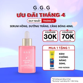 Serum Hồng, Dưỡng Trắng, Căng Bóng, Ẩm Mượt - G.G.G Wonder Glow Brightening Serum 40ml