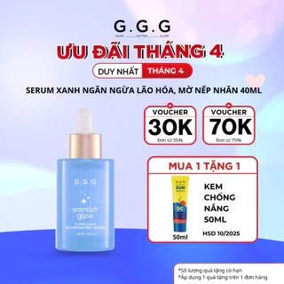 Serum Xanh, Cấp ẩm sâu, Hỗ trợ Mờ nếp nhăn, Ngăn ngừa lão hóa - G.G.G Wonder Glow Rejuvenating Serum 40ml