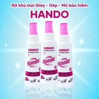Chai xịt khử mùi giày dép, mũ bảo hiểm HANDO...120ml