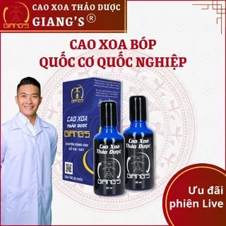 02 chai dầu xoa bóp Quốc Cơ Quốc Nghiệp chai 50ml - Cao xoa bóp massage cổ vai gáy