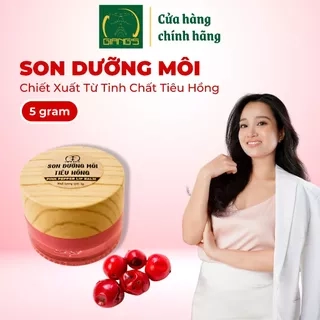 Son dưỡng môi tiêu hồng Giang's hũ 5g - Son hồng môi tự nhiên nhờ chiết xuất Tiêu Hồng