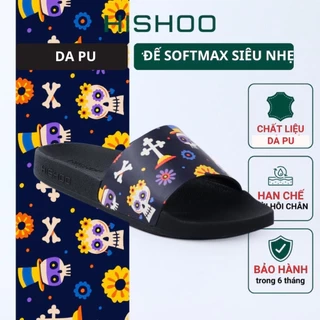Dép quai ngang slipper Lễ Các Đẳng Mexico cao cấp nam, nữ HISHOO siêu nhẹ da Bò thời trang size 36 - 45 U113