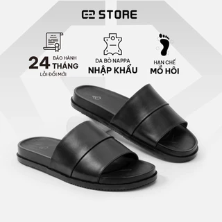Dép nam quai ngang G2 Lava kiểu sandal dùng làm dép đi biển, đi chơi, Dép lê da cao cấp thời trang thanh lịch