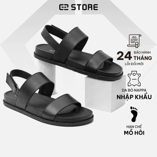 Dép quai hậu nam G2 Juno kiểu Sandal nam, Giày xăng đan quai hậu đi học thời trang bằng da cao cấp