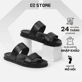Dép sandal G2 Dano kiểu dép quai ngang công sở Dép lê nam da bò cao cấp thời trang thích hợp đi biển