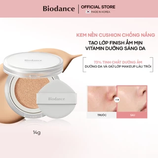 BIODANCE Kem Nền Cấp Chống Nắng SPF30/PA++ Dưỡng Da Vitamin Trắng Sáng Radiant Pure Essence Cushion 14g
