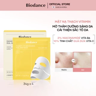 BIODANCE Mặt Nạ Thạch Niacinamide Dưỡng Sáng Da Cải Thiện Sắc Tố Da Radiant Vita Niaciamide Real Deep Mask 34g