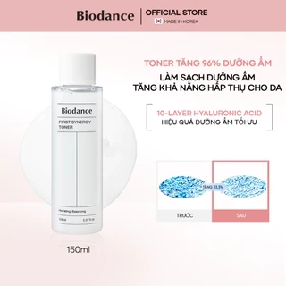 BIODANCE Nước Hoa Hồng Cân Bằng pH Dưỡng Ẩm Dịu Nhẹ Cho Da First Synergy Toner 150ml