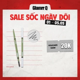 Chì Kẻ Mày Glamrr Q Bền Màu Thuần Chay VEGAN SUPER STAY BROW PENCIL (0.08g)