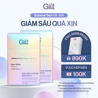 Combo 2 Hộp Bột Ngậm Trắng Da Ngừa Nám Toàn Thân Glutathione C GILAA (3g x60 gói)