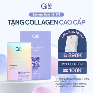 Combo Căng Bóng Trắng Da Bột Ngậm Glutathione C (3g x 30 gói) và Bột Uống Collagen Gilaa (2g x 60 gói)