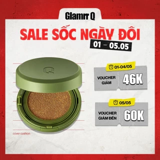 Siêu Phấn Nước Che Phủ GLAMRR Q Vegan Super Cover Cushion SPF50+/PA+++ (1 lõi x 15g)