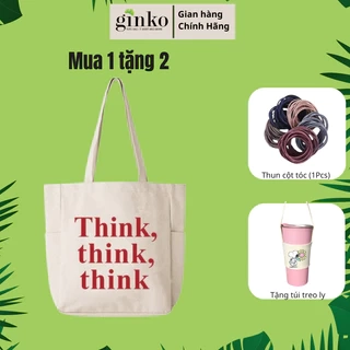 Túi Vải Tote Ginko Unisex Có Dây Kéo Khóa ( túi con ) Phong Cách Hàn Quốc In Hình YOU ARE SPECIAL