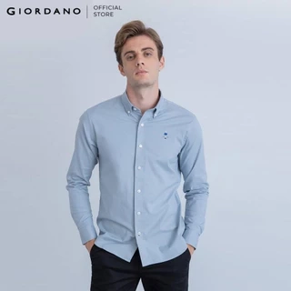 GIORDANO Áo Sơ Mi Nam Dài Tay Logo Classics Shirts 01044043