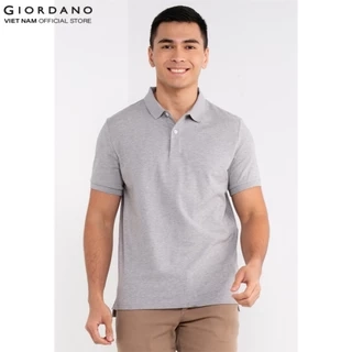 GIORDANO Áo Thun Nam Có Cổ Logo Sư Tử 3D Lion Polo 01014222