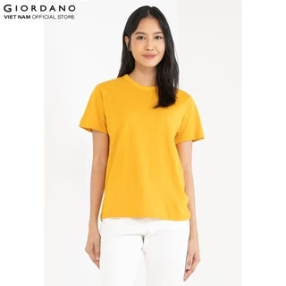 GIORDANO Áo Thun Ngắn Tay Cổ Tim Nữ 05322248