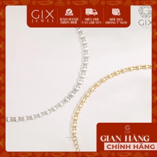 Lắc tay bạc 925 Gix Jewel mạ vàng dây đôi SPGLT12