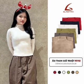 Áo giữ nhiệt lông thỏ cao cấp cổ 3P co dãn 4 chiều ấm áp đủ size từ S - 3XL mã N148 Nữ Women Top