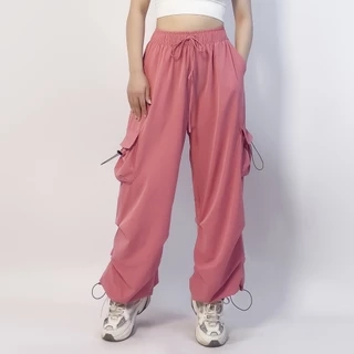 Quần jogger gió hạt mát lạnh GTH88 thiết kế túi vuông có dây điểu chỉnh ông quần by Gladimax