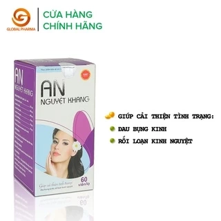 An nguyệt khang AnChau cải thiện tình trạng đau bụng kinh rối loạn kinh nguyệt 60 viên nang - Global Pharma