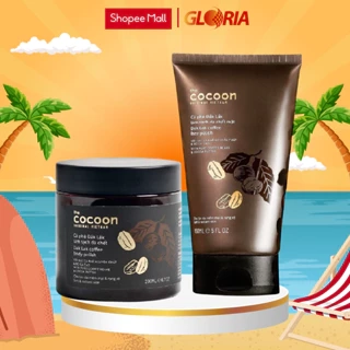 Bộ Cà Phê Đắk Lắk Làm Sạch Da Chết Cocoon: Da Mặt 150ml + Cơ Thể 200ml