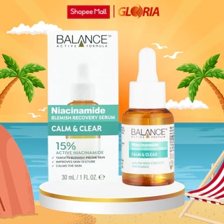 Serum Ngừa Mụn Mờ Thâm Balance Active Formula Niacinamide 15% Blemish Recovery 30ml