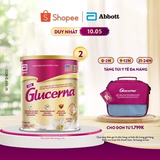 Combo 2 Sữa bột Glucerna hương vani 800g dành cho người bị tiểu đường