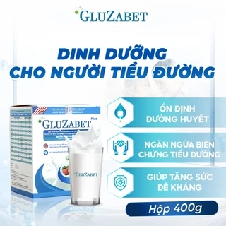 Gluzabet Tiểu Đường Hộp Giấy NEW 400G (16 Gói 25G)