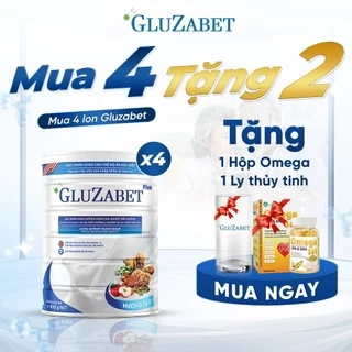 MUA 4 TẶNG 1 OMEGA Gluzabet Tiểu Đường - Ổn Định Đường Huyết, Ngăn Ngừa Biến Chứng, Tăng Đề Kháng, Giảm mất ngủ