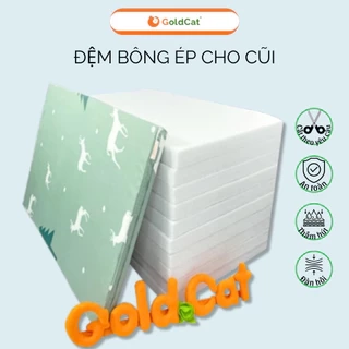 Đệm Cũi Cho Bé Sơ Sinh GOLDCAT Dày 5cm Giúp Bé Ngủ Ngon Và Phát Triển Xương Toàn Diện, Kích Thước Đa Dạng