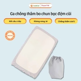 Ga Chống Thấm Cho Bé GOLDCAT 2 Lớp Cao Cấp, Mặt Vải Cotton Siêu Mềm, Giúp Ngăn Ẩm Ướt, Hôi Mốc.