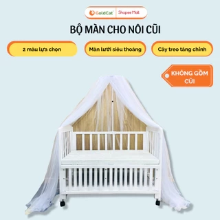 Màn Cũi Cho Bé GOLDCAT Và Cây Treo, Mắt Lưới Thoáng Khí Chống Muỗi Và Trùng,Khung Treo Tăng Chỉnh Độ Cao Thông Minh
