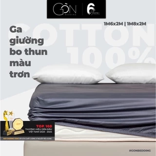 Ga Giường Bo Thun Gòn Bedding Cotton 100% Hàn Quốc 1m6x2m - 1m8x2m