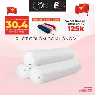 Ruột Gối Ôm Gòn Bedding Gòn Lông Vũ / Gòn Bi 35x100 cm - 1 Cái