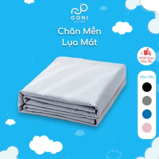 Chăn hè mền lụa mát Goni làm mát tự nhiên kích thước 1m5 x 2m, 2m x 2m3