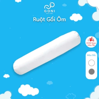 Ruột gối ôm bông gòn GONI trắng tinh khiết, căng phồng êm ái với lượng bông chuẩn hỗ trợ tư thế ngủ thoải mái dễ chịu