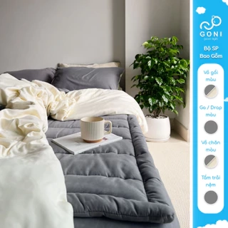 Bộ chăn mền ga gối & tấm trải nệm GONI Tici cho nệm 1mx2m, 1m2x2m, 1m4x2m, 1m6x2m, 1m8x2m, 2m2x2m