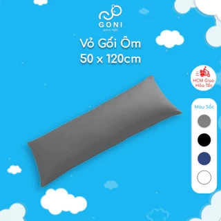 Vỏ gối ôm tici GONI Quốc Tế hình chữ nhật đủ màu kích thước 50 x 120cm