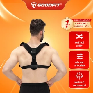 Đai chống gù lưng nữ, nam cao cấp GoodFit chất liệu bền, thoáng khí, định hình cột sống GF712P