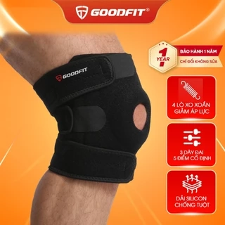 Băng gối thể thao GoodFit GF515K dày dặn, 3 đai dán, thoáng khí
