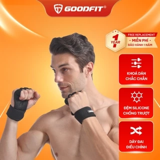 Găng tay tập Gym kết hợp quấn cổ tay GoodFit GF207G chống chai tay, bảo vệ cổ tay