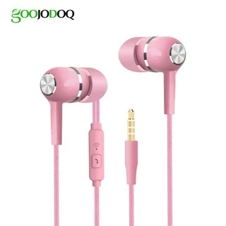 Tai nghe nhét tai GOOJODOQ kiểu dáng thể thao giắc cắm 3.5mm tích hợp microphone
