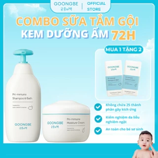 Combo Sữa Tắm Gội Dịu Nhẹ & Kem Dưỡng Ẩm GOONGBE