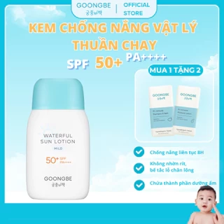 Kem Chống Nắng Dạng Sữa Vật Lý Thuần Chay GOONGBE Waterful Sun Lotion Mild 80gr