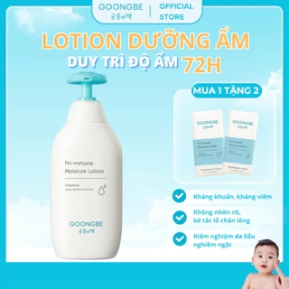 Lotion Dưỡng Ẩm 72H Chống Khô Nẻ GOONGBE Primmune Moisture Lotion Dành Cho Bé 350ml