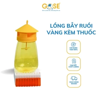 Bẫy ruồi vàng 1L GOSE hũ bẫy côn trùng kèm thuốc dẫn dụ hàng chính hãng