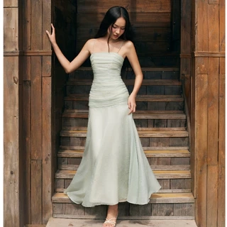 Đầm Nữ Maxi Ôm Body Hai Dây Nhún Eo Dáng Xòe Tôn Dáng - OTANI DRESS - GOÛT DE JUN