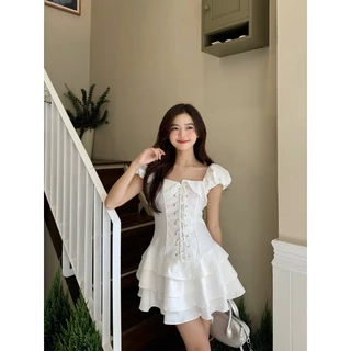 Đầm Nữ Tay Phồng Form Ngắn Mini Trẻ Trung - MYUN DRESS - GOÛT DE JUN